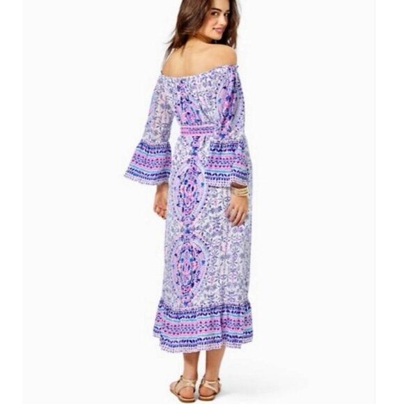 NWT Lilly Pulitzer Abegale Floral Maxi Dress S - Picture 4 of 13